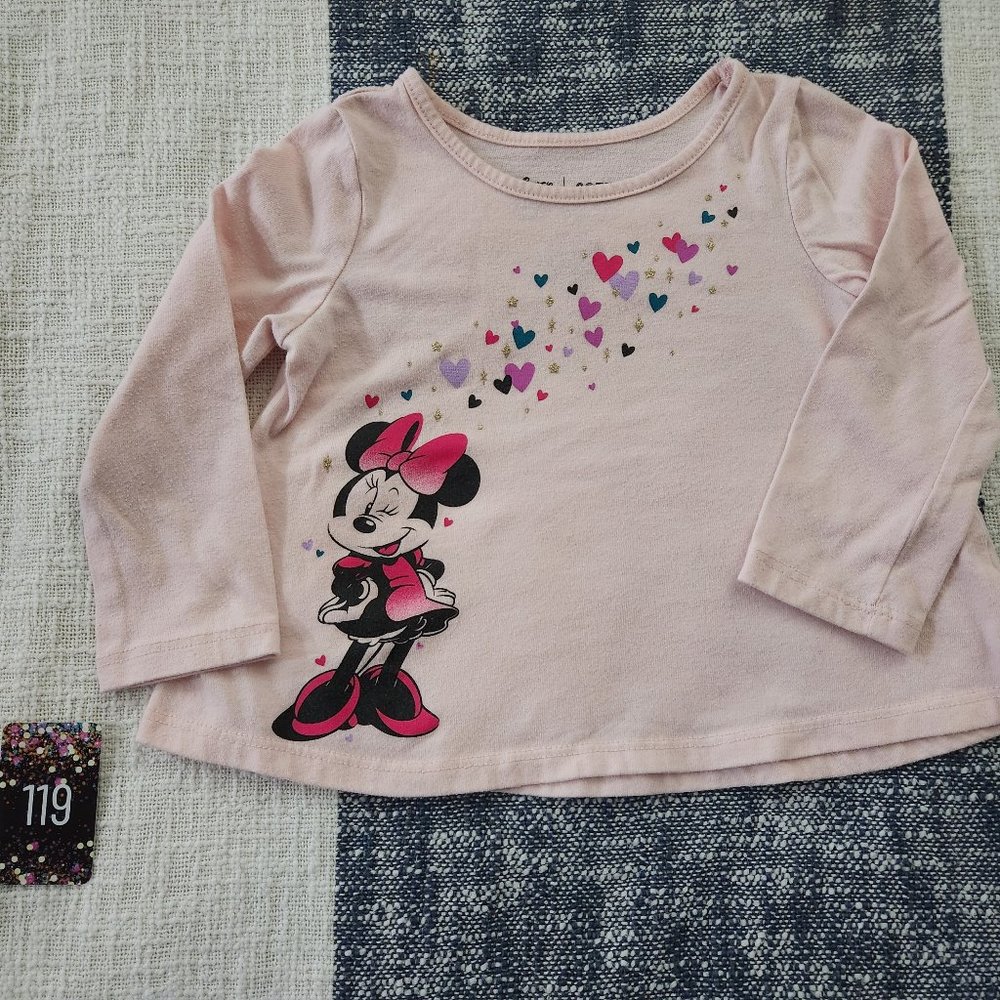 Disney Minnie Mouse Hearts Tee (18 months)